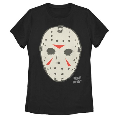 Women's Friday the 13th Jason Vorhees Hockey Mask Logo T-Shirt