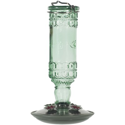 Perky-Pet Hummingbird 10 oz Glass/Metal Nectar Feeder 4 ports (Case of 2)