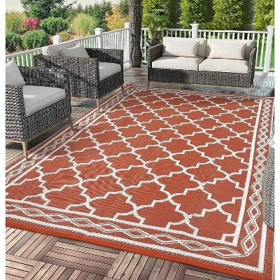Acekool Outdoor Rug, Waterproof Reversible Easy Care Patio Mat, Lightweight Portable Carpet for RV, Camping, Deck, Balcony