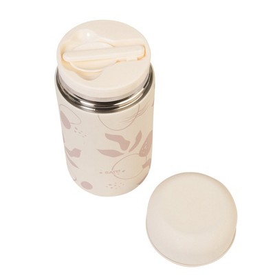 SARO 16.9oz Stainless Steel Food Flask with Spoon - Double Insulated Keeps Food Hot/Cold