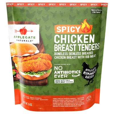 Applegate Natural Spicy Breaded Chicken Breast Tenders - Frozen - 16oz
