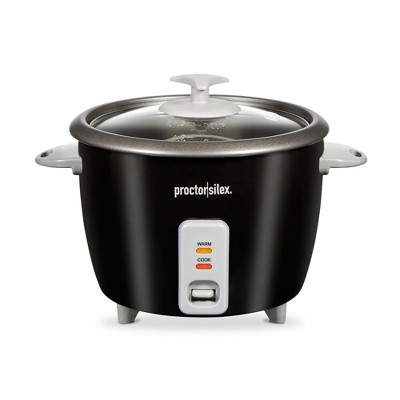 Proctor Silex 16 Cup Rice Cooker & Steamer - 37527: 500W, Stay-Cool Handles, Removable Bowl, Dishwasher-Safe Parts