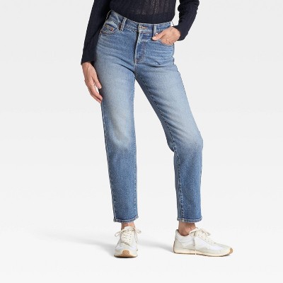 Women's Mid-Rise 80's Slim Straight Ankle Jeans - Universal Thread™