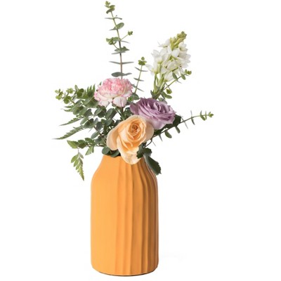 Uniquewise Modern Farmhouse Home Décor Accents; Living Room Décor, 5" Vase, Boho Vases for Table Decor, Housewarming Gift, Centerpiece Table Vase