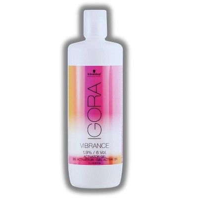 Schwarzkopf Professional IGORA Vibrance Activator (Gel Version) 6 Volume / 1.9% - 33.8 oz | Developer for Haircolor Dye Hair Color