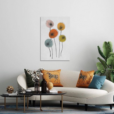 iCanvas Colored Poppies by Angel Estevez Canvas Print Wall Art