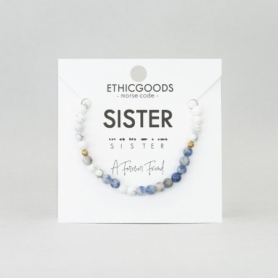 Morse Code Bracelet: SISTER | ETHIC GOODS