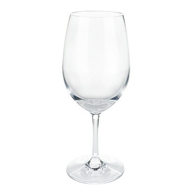 True Shatterproof Wine Glasses, Unbreakable Stemmed Clear Plastic Cups for Outdoors, Parties, 21 Oz Set of 1