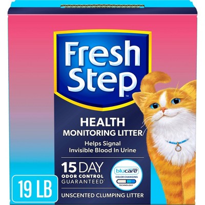 Fresh Step Health Monitoring Clumping Odor Control Cat Litter - 19lbs