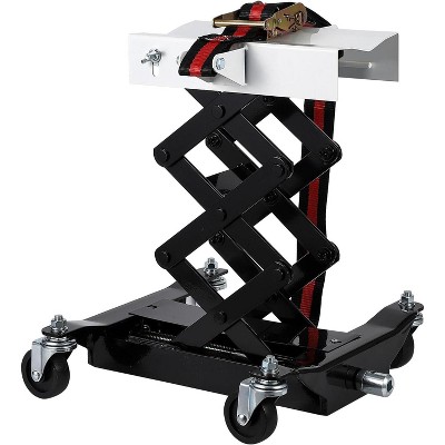 Acekool 450 lb Low Profile Transmission Jack,7-23"Adjustable Hydraulic Auto Lift,360°Swivel Wheels, Safety Straps,Vehicle Repair Tool