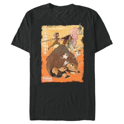 Men's Raya and the Last Dragon Fearless Characters in Action T-Shirt