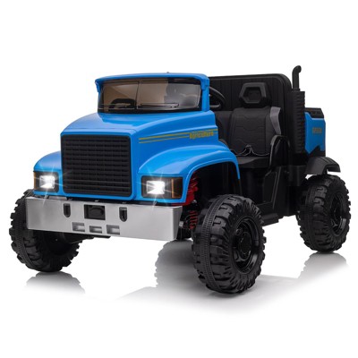 12V Electric Ride-On Truck Car with Remote Control, Electric Dump Bed, 4x200W Motors, and 3 Speed Settings – 2-Seater Utv for Kids