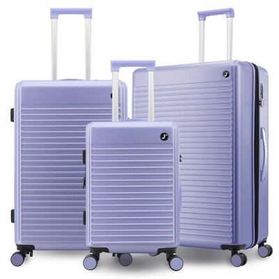 JWorld North 3pc Hardside Spinner Luggage Set - Misty Purple