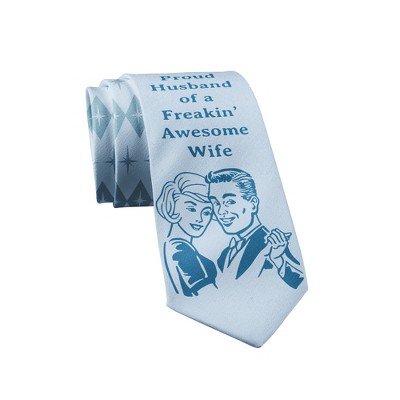 Funny Ties for Dad Hilarious Graphic Neckties for Fathers Day Cool Dad Ties - Crazy Dog Tie Gift for Dad