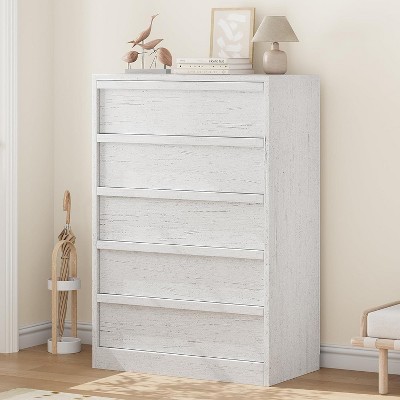 coucheta 5/7 Drawer Dresser for Bedroom, Modern Chest of Drawers with Large Storage Space,Wooden Dresser Organizer for Living Room,Bedroom,Entryway