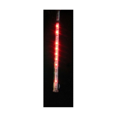 J. Hofert Co LED Lighted Dripping Icicle Tube Christmas Decoration - Red light - 2'