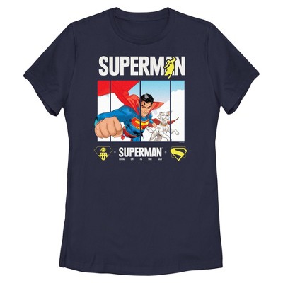 Womens Superman Best Friends Panel T Shirt