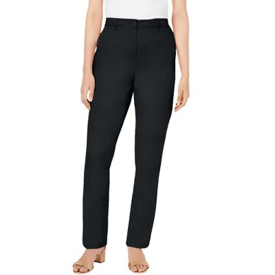 Jessica London Stretch Cotton Chino Straight Leg Pant