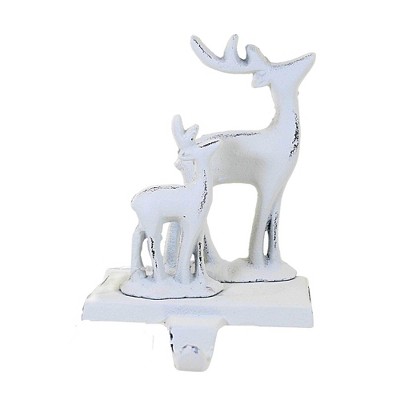 Christmas 6.5 Inch Deer Stocking Holder Christmas Stocking Holder , Antique Finish Fawn (1PC)