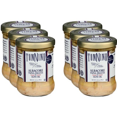 Tonnino Albacore Tuna Fillet in Olive Oil - Case of 6 - 6.3 oz