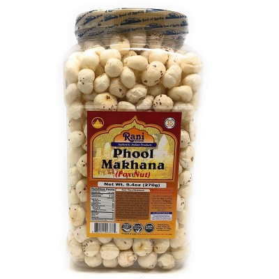 Phool Makhana (Fox Nut / Popped Lotus Seed) - 3.5oz (100g) - Rani Brand Authentic Indian Products