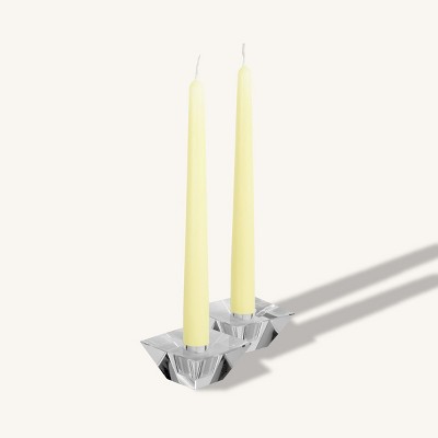 Hyoola 10" Black Dripless European Made Taper Candles, Unscented Paraffin Wax with Cotton Wicks, 12-Pack