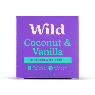 Wild Cosmetics Cream Deodorant - Coconut & Vanilla - Aluminum-Free