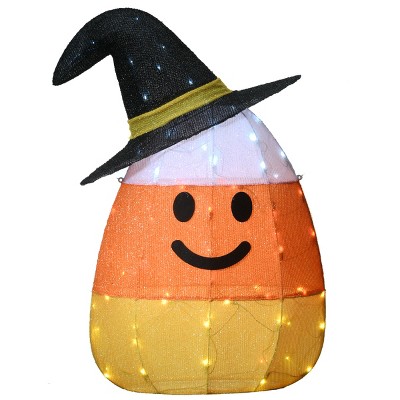 35" Prelit Halloween Candy Corn Witch - National Tree Company