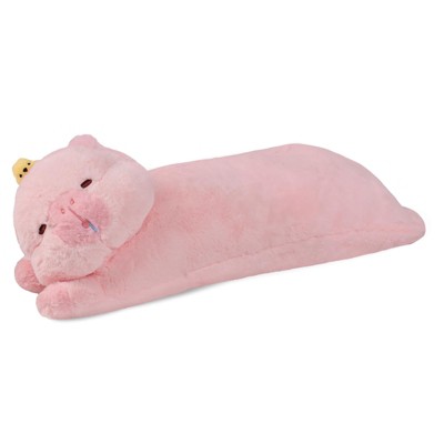 TITQWOP Long Capybara Plush Pillow,Cute Capybara Stuffed Animals Plushie Sleeping Hugging Body Pillow,Kawaii Capybara Soft Doll Toy