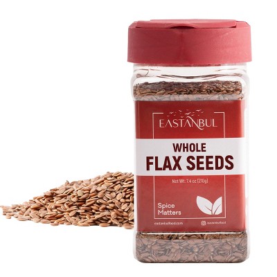 Eastanbul Flax Seed, Flax Seeds Whole, Brown Flaxseed,  7.4oz