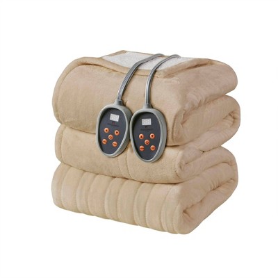 Plush to Berber Electric Heated Bed Blanket