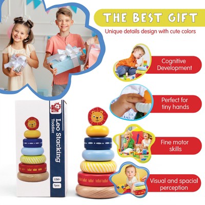 Leo & Friends Leo Stacking Toddler Ring Tower