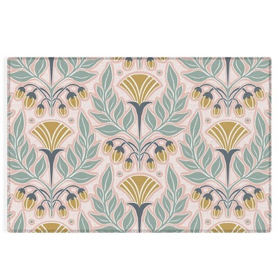 Heather Dutton La Floraison Blush Pink Outdoor Rug - Deny Designs