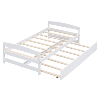 YOOCOZZ Twin Platform Bed with Twin Trundle