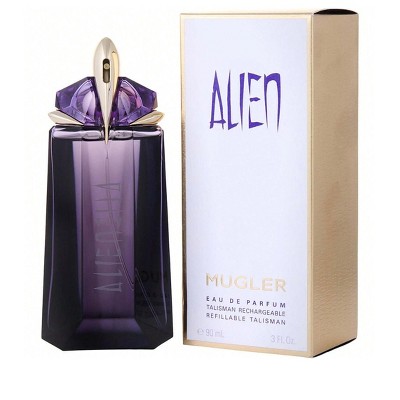 Alien By Thierry Mugler Women Citruses, Mandarin Orange, Moroccan Jasmine, White Flowers, White Amber, Cashmeran Eau De Parfum Spray Refillable 3 Oz