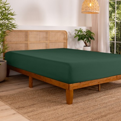 Rayon from Bamboo Solid Deep Pocket Fitted Sheet by Bare Home
