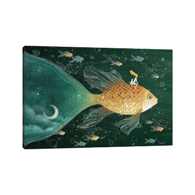 Riding Through The Night Sky by Noelle. T Unframed Wall Canvas - iCanvas
