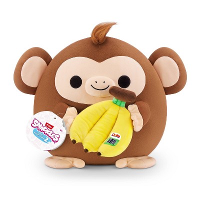 Snackles 8" Monkey and Dole Banana Plush: Polyester Stuffed Animal Toy
