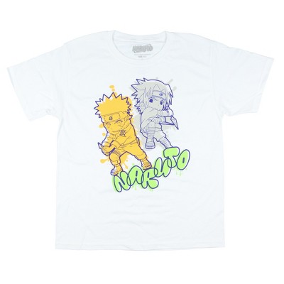 Seven Times Six Naruto T-Shirt Boys' Character Sketch Design Short Sleeve Top