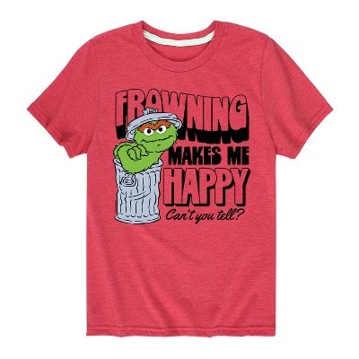 Boys' - Sesame Street - Frowning Makes Me Happy Short Sleeve Graphic T-Shirt