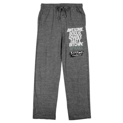 Fast Times At Ridgemont High Awesome Bogus Spicoli Men's Heather Gray Sleep Pants