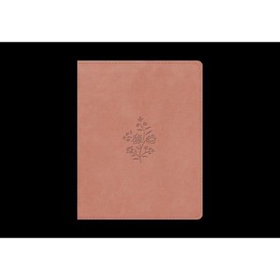 ESV Single Column Journaling Bible (Trutone, Blush Rose, Wildflower Design) - by  Esv Bibles (Leather Bound)
