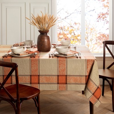 Elrene Autumnal Harvest Jacquard Tablecloth - Elrene Home Fashions