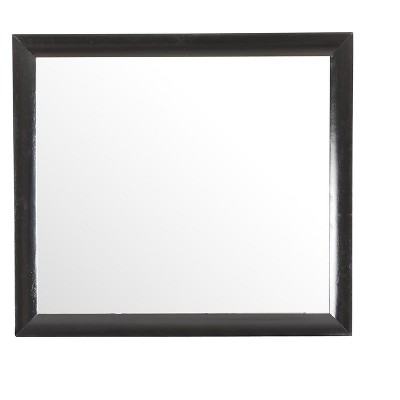 Passion Furniture Marilla 35 in. x 39 in. Modern Rectangle Framed Dresser Mirror