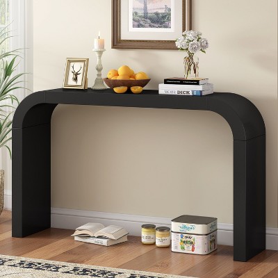 NicBex Console Table with Elegant and Versatile Design,Entryway Table with Storage Space,Modern Couch Table for Living Room,Black