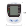 Automatic Upper Arm Blood Pressure Monitor - Pulse Measuring Machine with Digital LCD Screen, Adjustable Cuff, and Storage Case by Bluestone (White) - 4 of 4