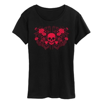 Women's - Country Casuals - Goth Western Pattern Short Sleeve Graphic T-Shirt