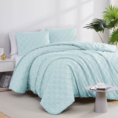 Southshore Fine Living Delta Clipped Jacquard ultra-soft Duvet Cover Set with shams
