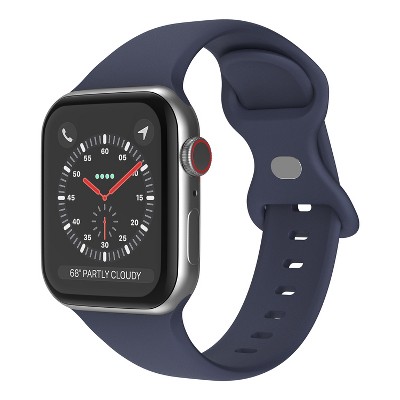 Link Apple Watch Compatible Soft Silicone Sport Band Waterproof Mens Womens For Series SE 7 6 5 4 3 2 1