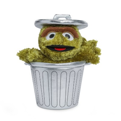 KidRobot Sesame Street Stylized Plush Oscar the Grouch in Trash Can 13" Action Figure